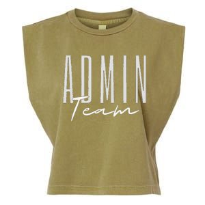 Admin Team Assistant Admin Squad Administrative Assistant Garment-Dyed Women's Muscle Tee