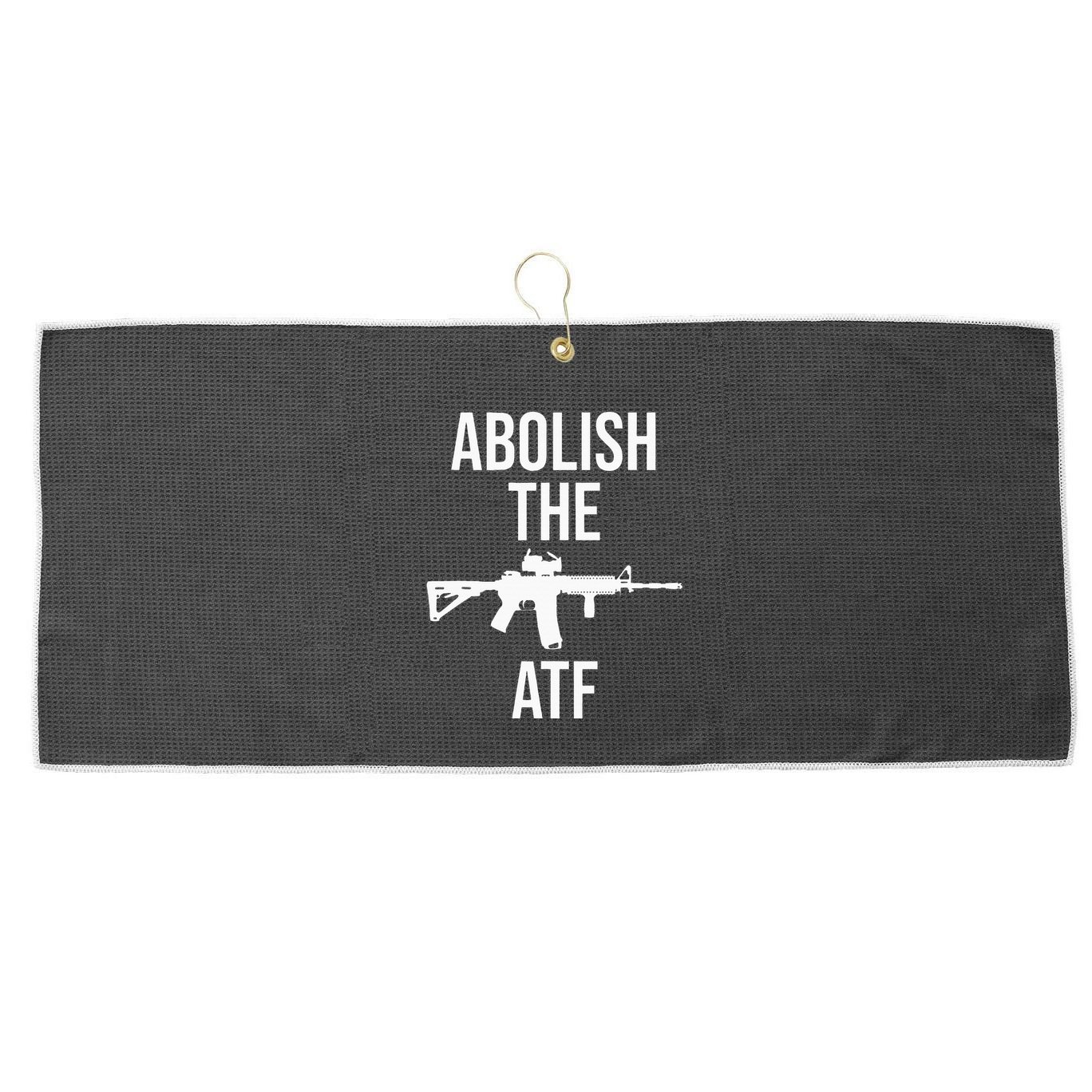 Abolish The Atf Pro Gun Large Microfiber Waffle Golf Towel