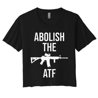 Abolish The Atf Pro Gun Women's Crop Top Tee