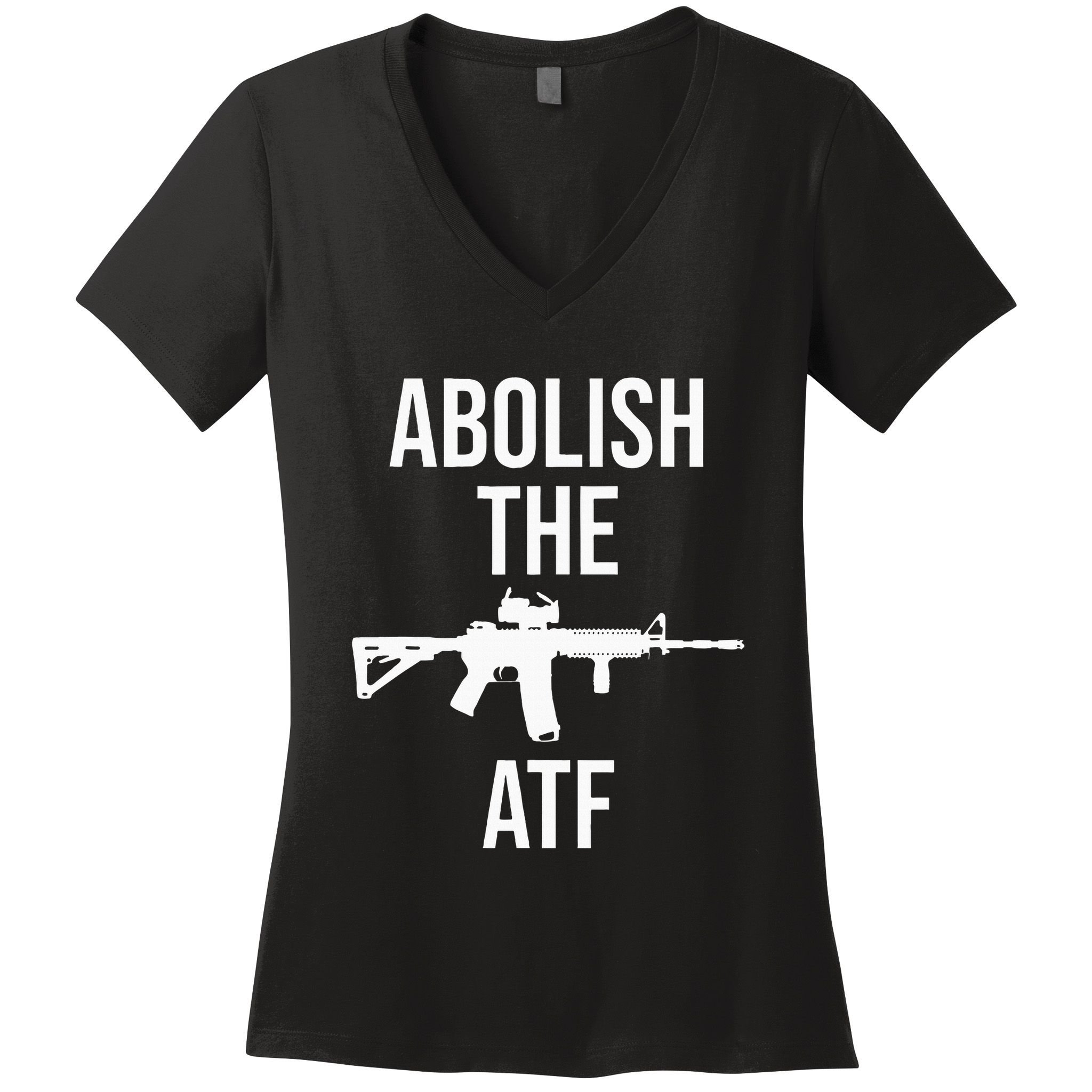 Abolish The Atf Pro Gun Women's V-Neck T-Shirt
