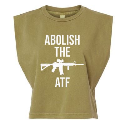 Abolish The Atf Pro Gun Garment-Dyed Women's Muscle Tee