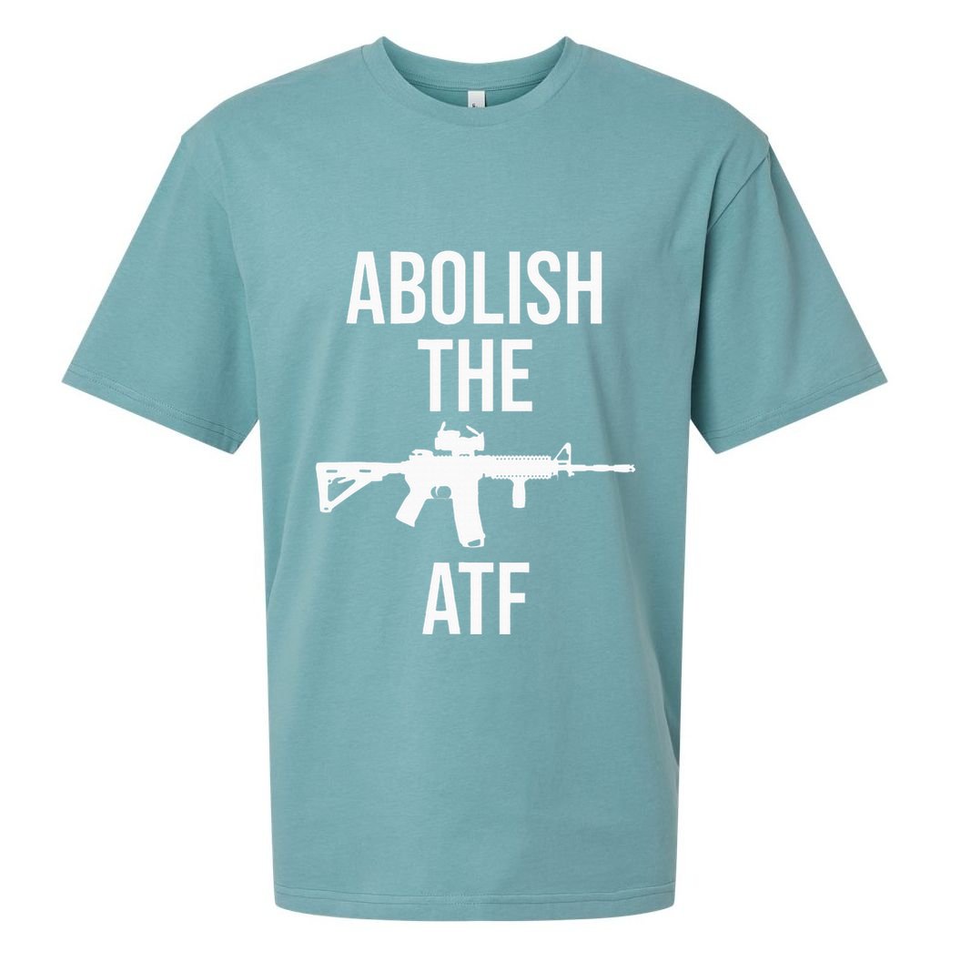 Abolish The Atf Pro Gun Sueded Cloud Jersey T-Shirt