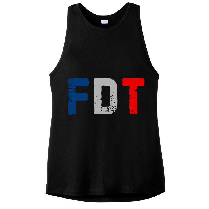 Anti Trump Ladies PosiCharge Tri-Blend Wicking Tank