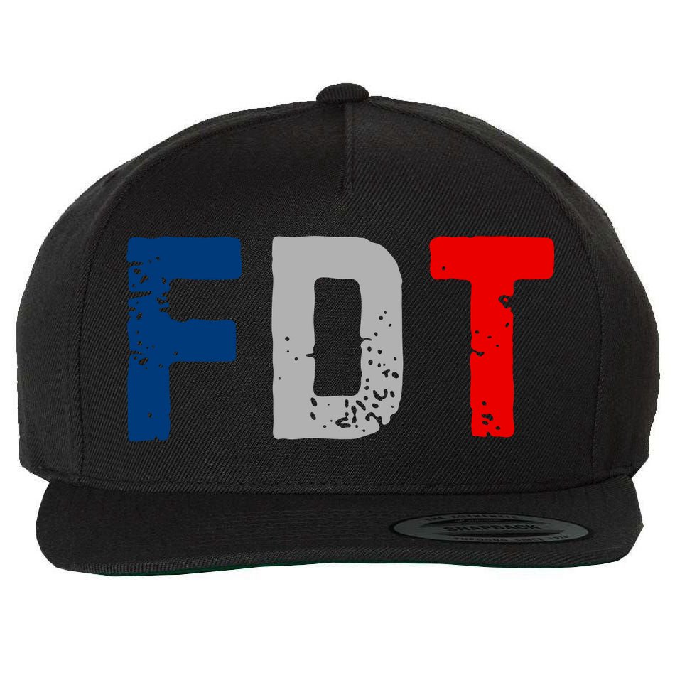 Anti Trump Wool Snapback Cap