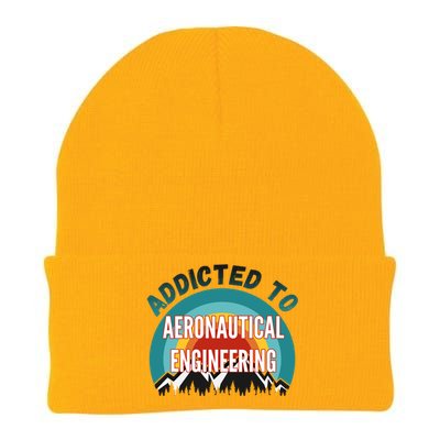 Addicted To Aeronautical Engineering College Major Gift Knit Cap Winter Beanie