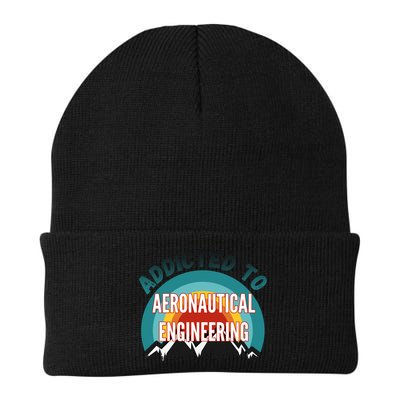 Addicted To Aeronautical Engineering College Major Gift Knit Cap Winter Beanie