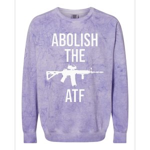 Abolish The Atf Pro Gun Colorblast Crewneck Sweatshirt