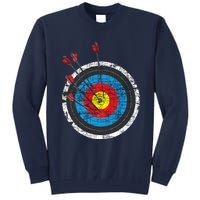 Archery Target Archer Bowman Bow Hunting Bowhunter Tall Sweatshirt