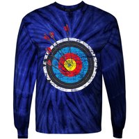 Archery Target Archer Bowman Bow Hunting Bowhunter Tie-Dye Long Sleeve Shirt