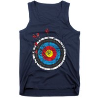 Archery Target Archer Bowman Bow Hunting Bowhunter Tank Top