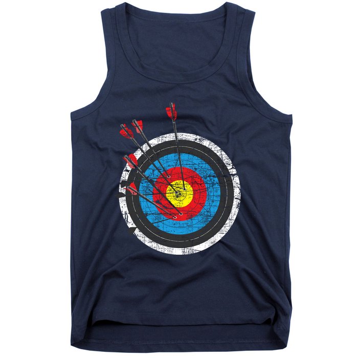 Archery Target Archer Bowman Bow Hunting Bowhunter Tank Top