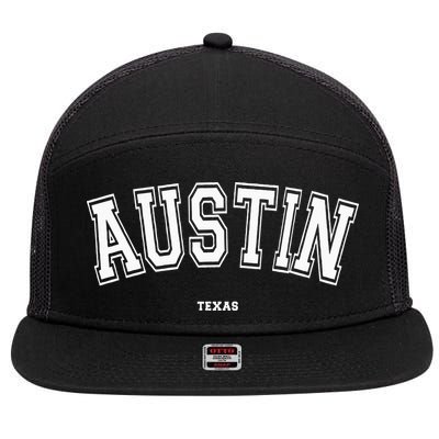 Austin Texas 7 Panel Mesh Trucker Snapback Hat