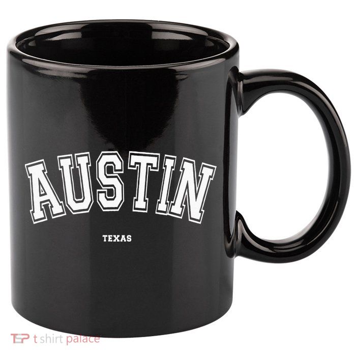 Austin Texas 11oz C Handle Ceramic Mug