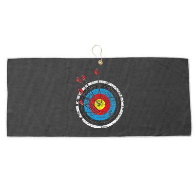 Archery Target Archer Bowman Bow Hunting Bowhunter Large Microfiber Waffle Golf Towel