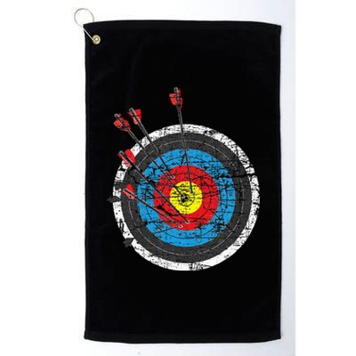 Archery Target Archer Bowman Bow Hunting Bowhunter Platinum Collection Golf Towel