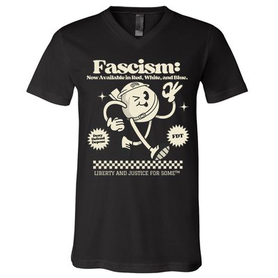 Anti Trump Anti Fascism V-Neck T-Shirt
