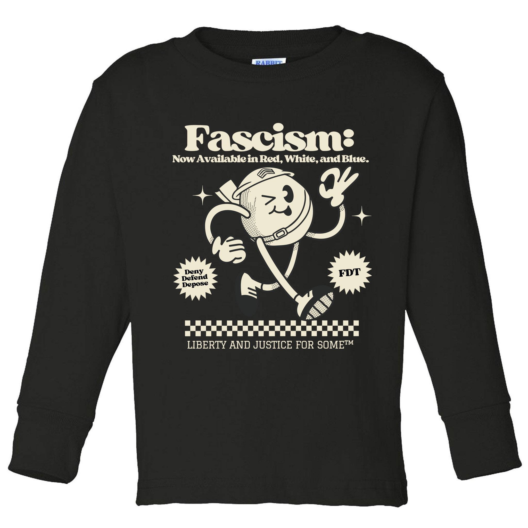 Anti Trump Anti Fascism Toddler Long Sleeve Shirt