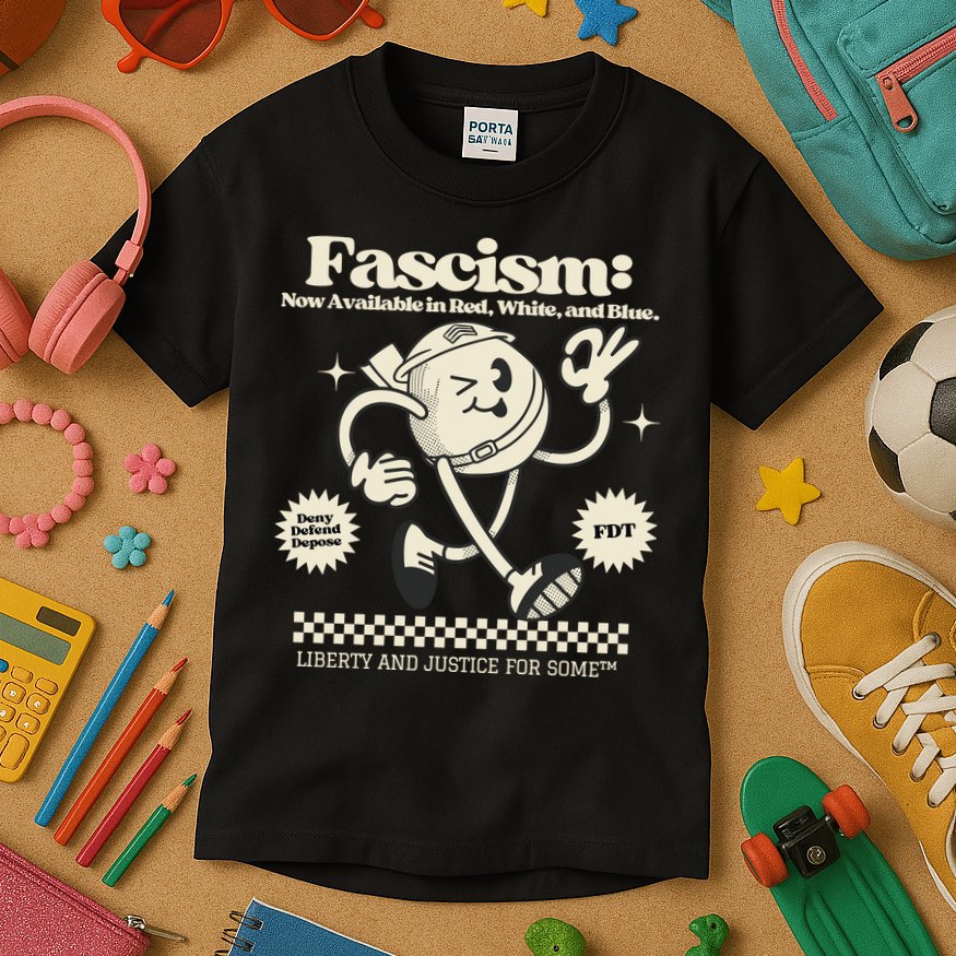 Anti Trump Anti Fascism Kids T-Shirt