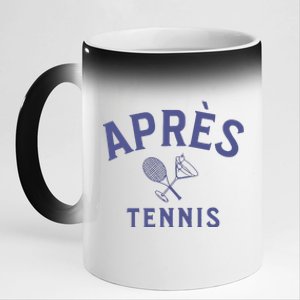 Apres Tennis Aprs Tennis 11oz Black Color Changing Mug