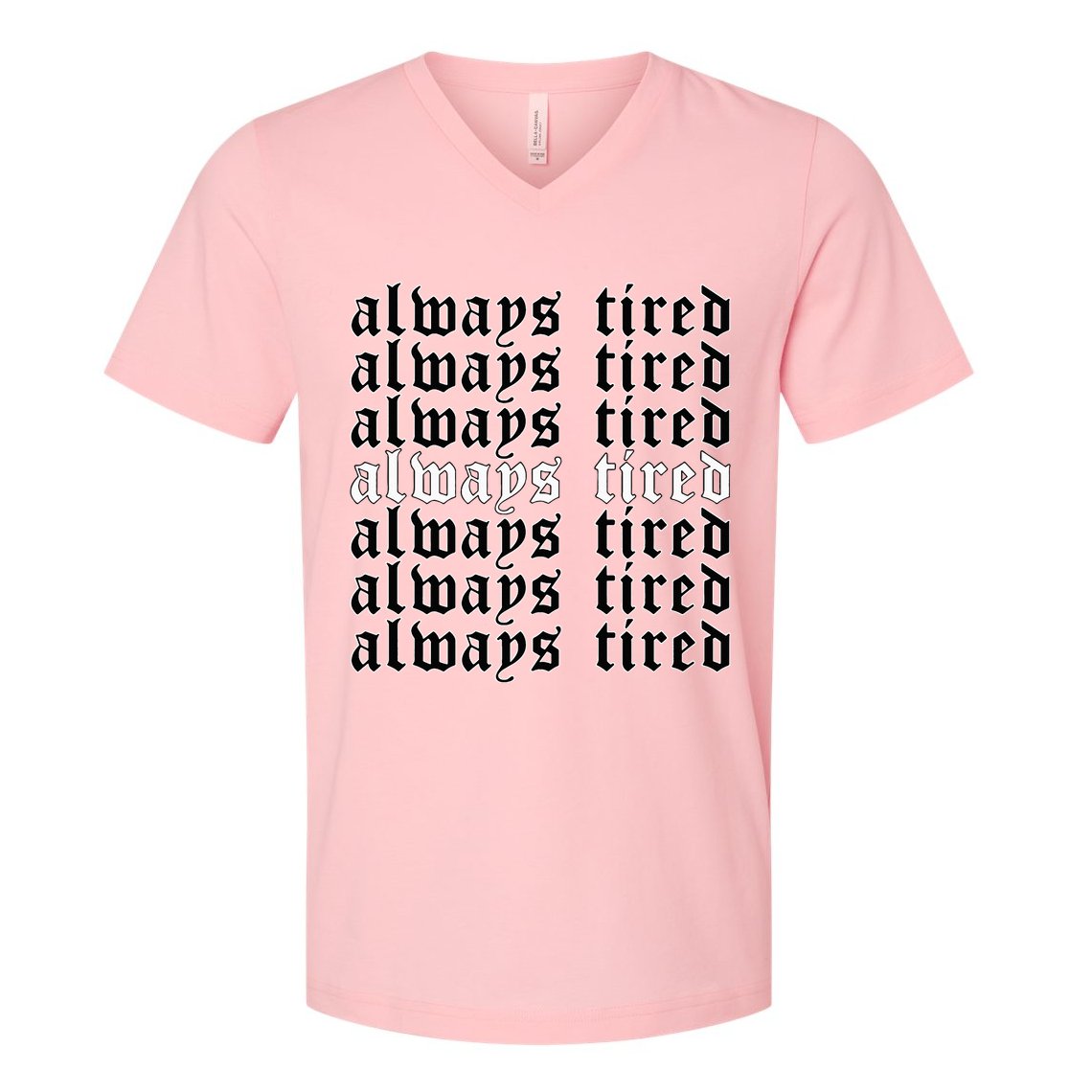 Always Tired Aesthetic Soft Grunge Goth Egirl Eboy V-Neck T-Shirt