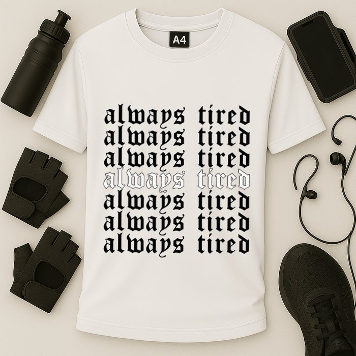 Always Tired Aesthetic Soft Grunge Goth Egirl Eboy Cooling Performance Crew T-Shirt