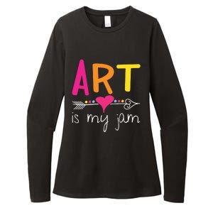 Art Teacher Art Is My Jam Womens CVC Long Sleeve Shirt