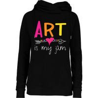 Art Teacher Art Is My Jam Womens Funnel Neck Pullover Hood