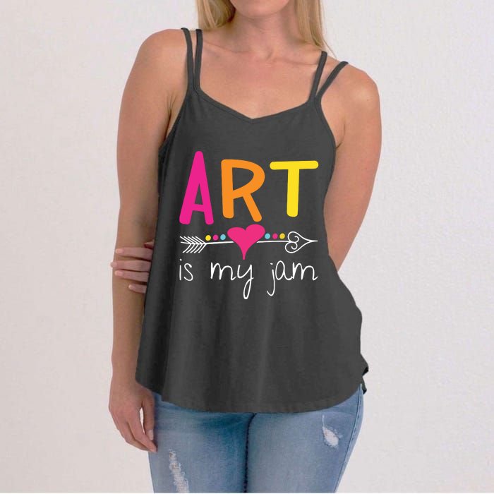 Art Teacher Art Is My Jam Women's Strappy Tank