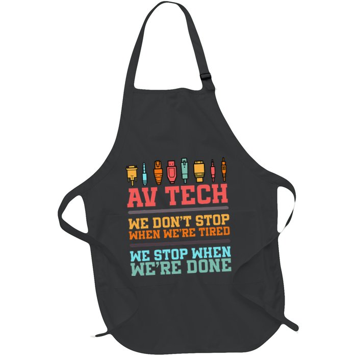 Av Tech Audio Visual Technician Full-Length Apron With Pockets
