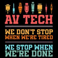 Av Tech Audio Visual Technician Full-Length Apron With Pockets