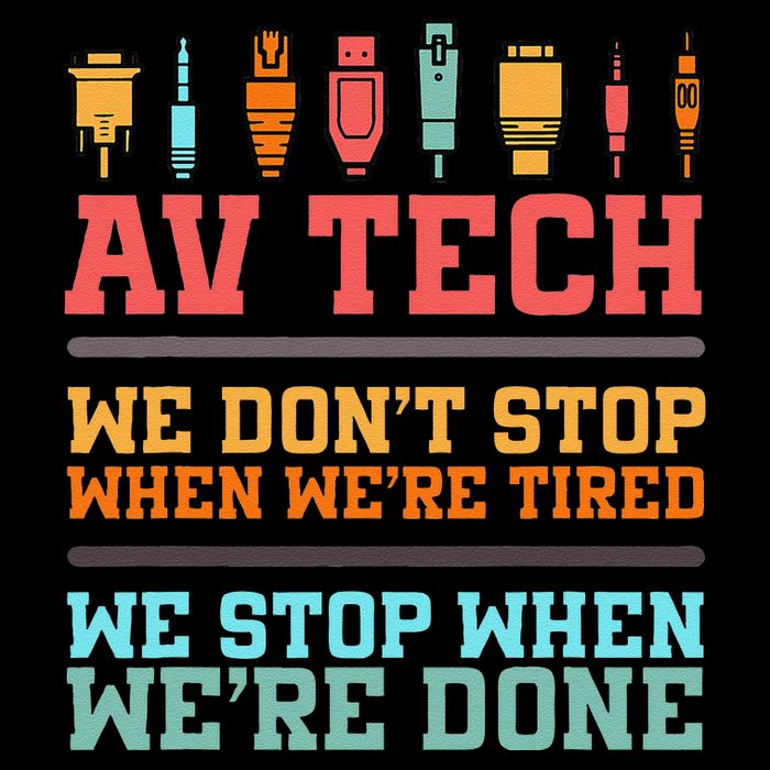 Av Tech Audio Visual Technician Full-Length Apron With Pockets