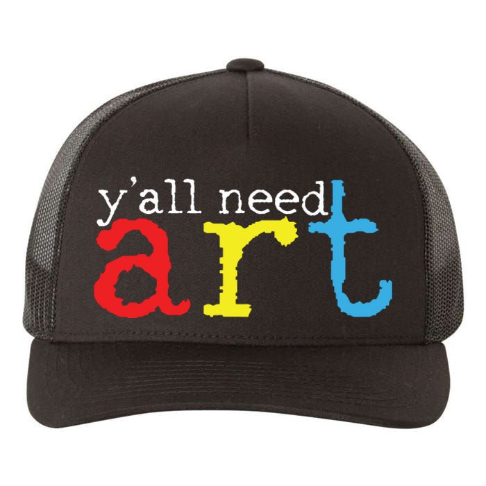 Art Teacher Artists Gift Yupoong Adult 5-Panel Trucker Hat