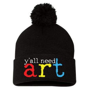 Art Teacher Artists Gift Pom Pom 12in Knit Beanie