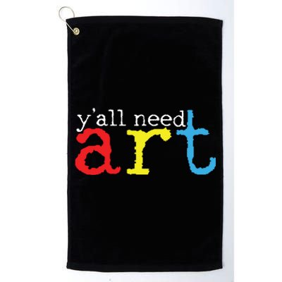 Art Teacher Artists Gift Platinum Collection Golf Towel