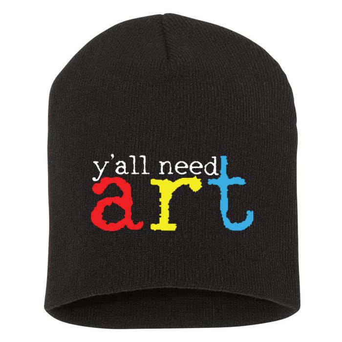 Art Teacher Artists Gift Short Acrylic Beanie