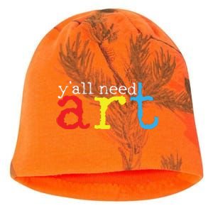 Art Teacher Artists Gift Kati - Camo Knit Beanie