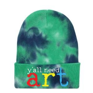 Art Teacher Artists Gift Tie Dye 12in Knit Beanie