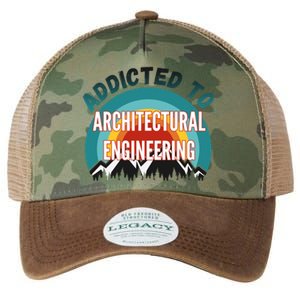 Addicted To Architectural Engineering College Major Gift Legacy Tie Dye Trucker Hat