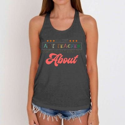 Art Teacher Women's Knotted Racerback Tank