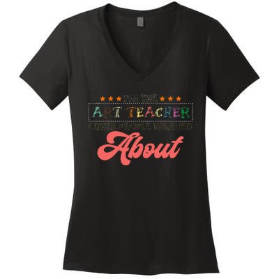 Art Teacher Women's V-Neck T-Shirt