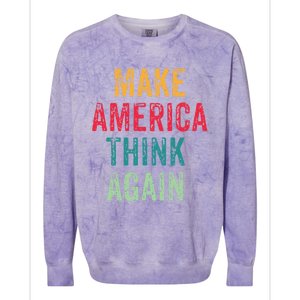 America Thinking Again Gift Colorblast Crewneck Sweatshirt