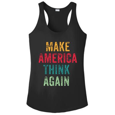 America Thinking Again Gift Ladies PosiCharge Competitor Racerback Tank