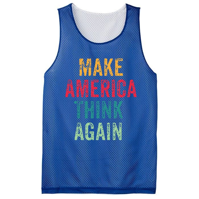 America Thinking Again Gift Mesh Reversible Basketball Jersey Tank