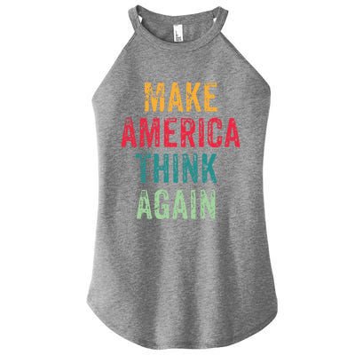 America Thinking Again Gift Women’s Perfect Tri Rocker Tank