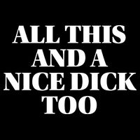 All This And A Nice Dick Too Offensive Adult Humor Baby Bodysuit