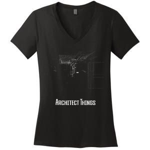 Architect Things Architecture Artwork Designer Planner Women's V-Neck T-Shirt