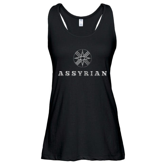 Assyrian Text Assyrian Flag Ladies Essential Flowy Tank