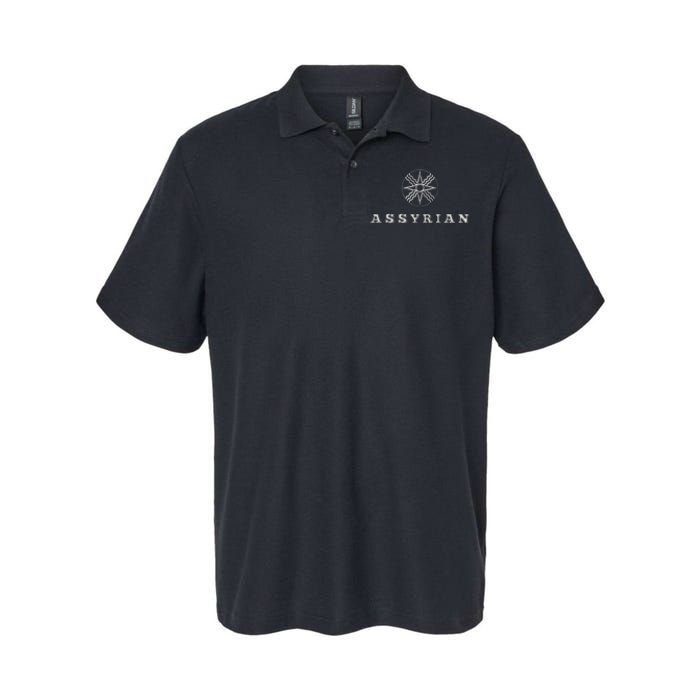 Assyrian Text Assyrian Flag Softstyle Adult Sport Polo