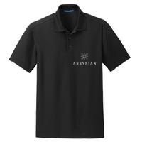 Assyrian Text Assyrian Flag Dry Zone Grid Polo