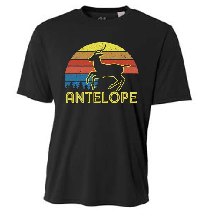 Antelope T Antelope Vintage Retro Sunset Style Cooling Performance Crew T-Shirt